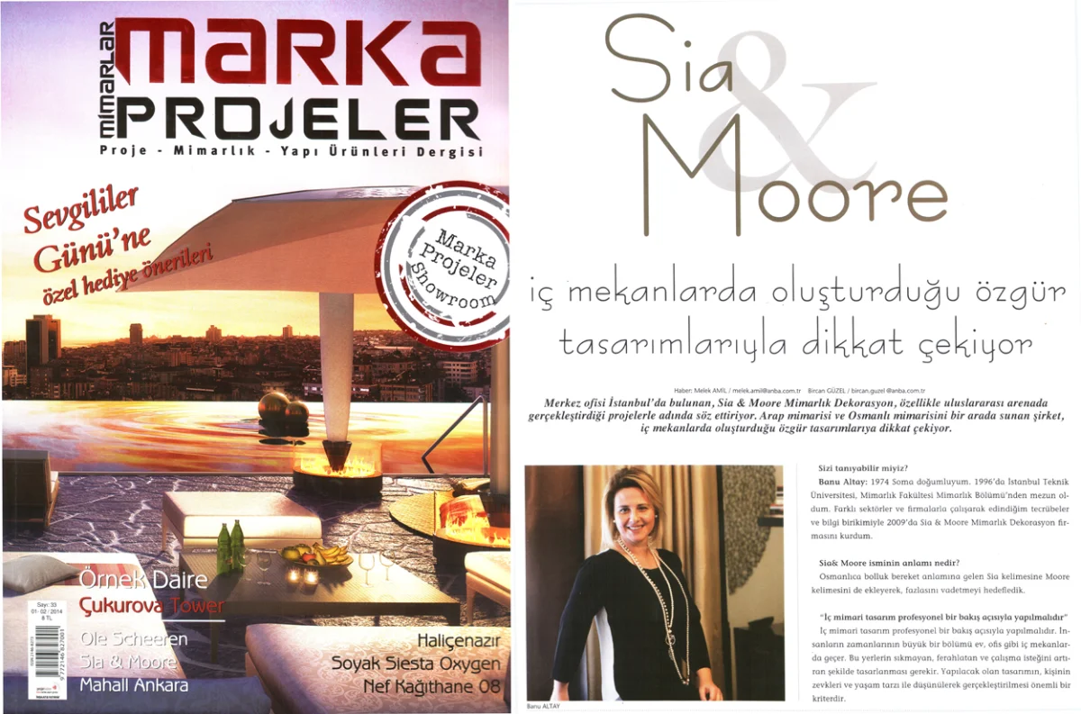 Sia Moore Marka Projeler January 2014 2